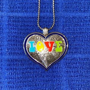Brighton Love necklace silver